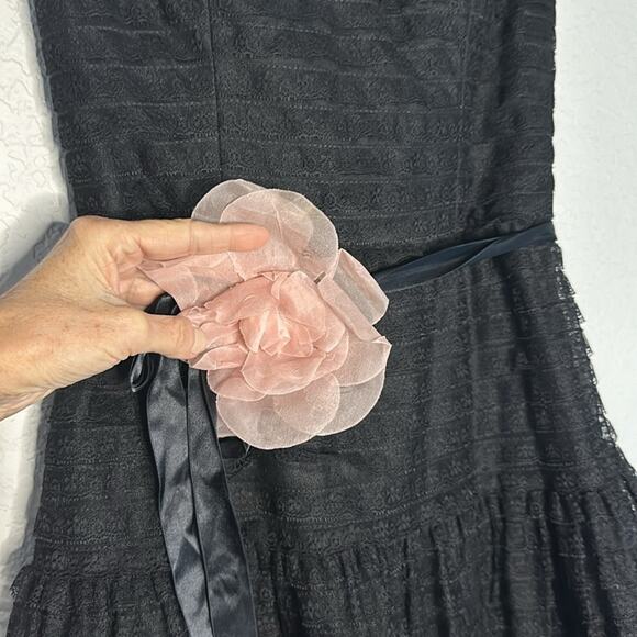 Chetta B Black Strapless Dress with Pink Accent - Picture 5 of 10